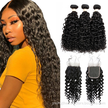Toupee Human Hair Bundles Brazilian Straight  Cheap Natural Color Remy Cuticle Aligned Human Hair Weave Bundles Extensions